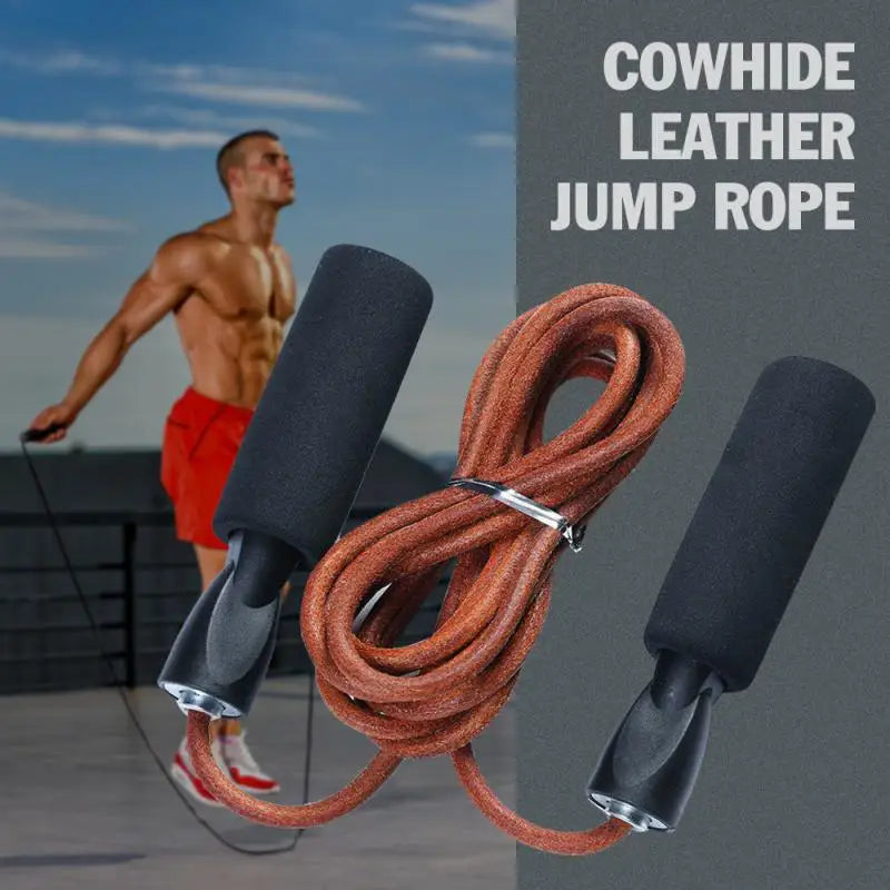 Premium Leather Jump Rope