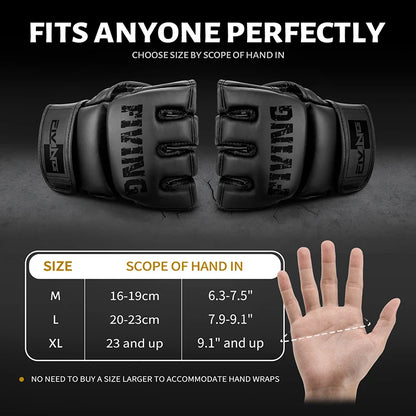 FIVING Half Finger MMA Gloves