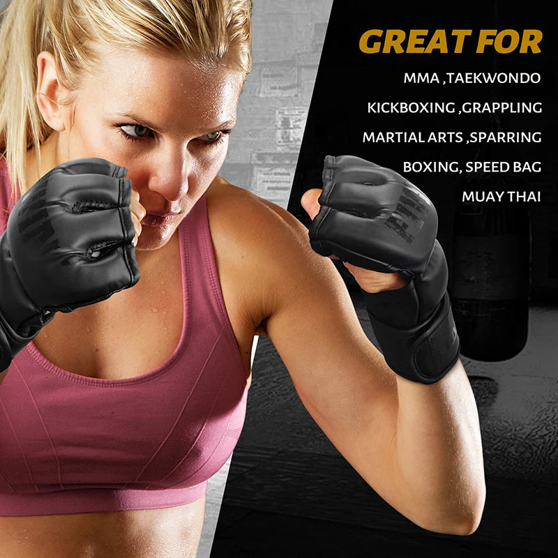 FIVING Half Finger MMA Gloves